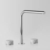 White Carrara Marble Handles